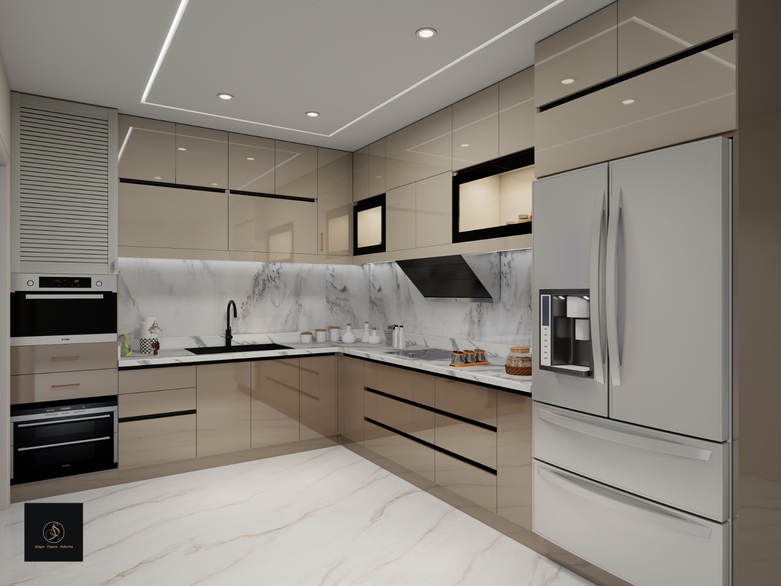 L-shaped Kitchen